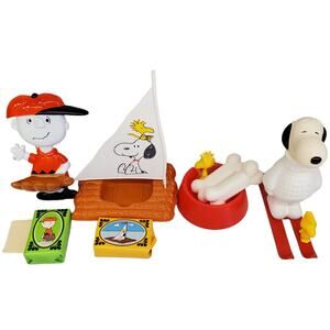 Vintage Snoopy Avon Charlie Brown Woodstock Bathroom Accessories
